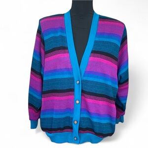 Vintage -Graff Striped Multicolor Women's Sweater